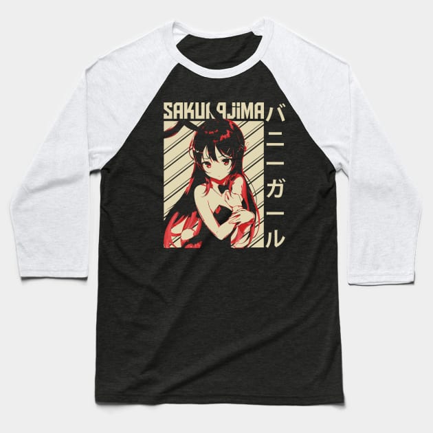 Bunny Girl Baseball T-Shirt by Iravgustane